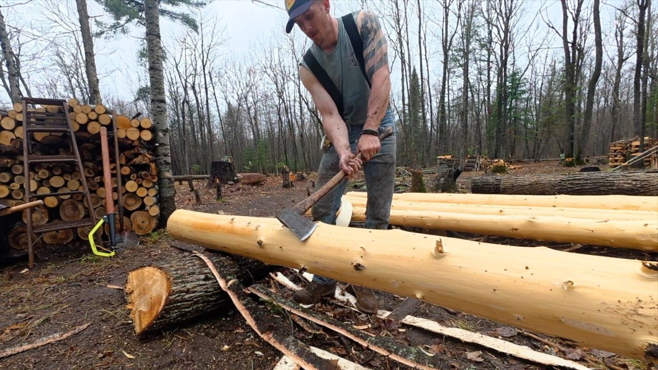 Log Cabin Build on Off-Grid Homestead...No Turning Back