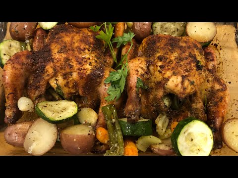 Baked Cornish Hens
