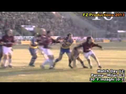Serie A 2001-2002, day 12 Parma - Milan 0-1 (F.Inzaghi)