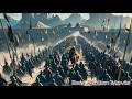 War Movie Numerous Arrows Scare Off Warhorse General Covers Its Eyes Breaking Through The Siege