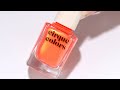 BIRD OF PARADISE | Cirque Colors Coral-Orange Shimmer Nail Polish