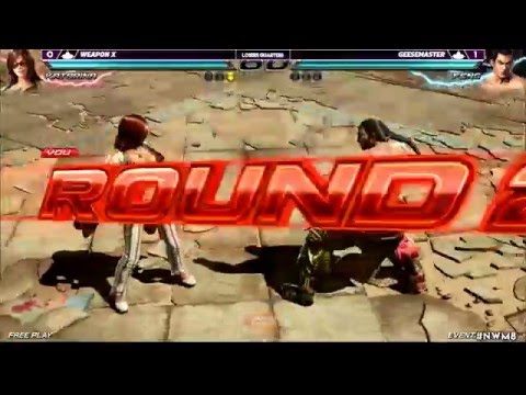 TEKKEN 7: Geesemaster VS. Weapon X | Loser's Quarters Top 8 | Northwest Majors 2016