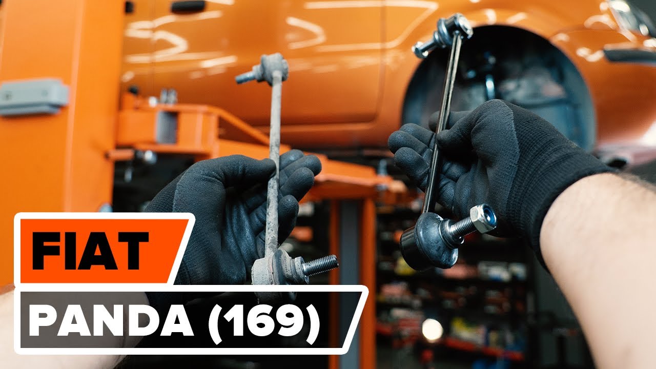 Ako vymeniť predné tyčky stabilizátora na Fiat Panda 169 – návod na výmenu