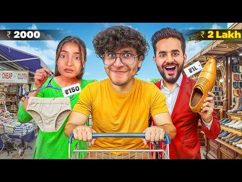 Rich vs Poor Shopping Challenge (Rs 2000 vs Rs 2 Lakhs)