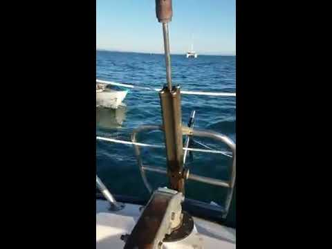 Schock 35 Project Boat: Pre-Rerig Hydraulic Backstay