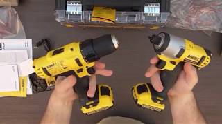 DEWALT DCK211D2T 10.8V Li-ion Cordless Compact Drill Driver and Impact Driver - Bob The Tool Man