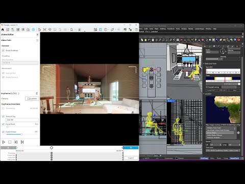 ENSCAPE per RHINO - Lezione 11 - Visualizzazione e rendering di interni, Portale, Sole, Editor di...