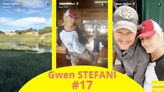 Gwen Stefani day off tour in Blake Shelton's Oklahoma ranch - snapchat - august 15 2016