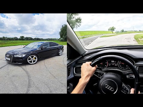 Audi A6 2015 Facelift 2.0 TDI (140 KW) POV Test Drive & Exterior (Binaural Audio)