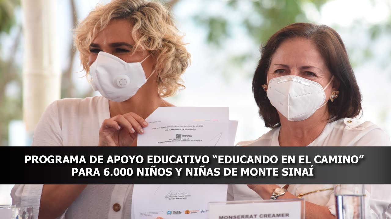Se presentó el programa de apoyo educativo “EDUCANDO EN EL CAMINO” para 6.000 niños y niñas de Monte Sinaí