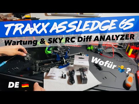 TRAXXAS SLEDGE 6s & SKY RC DIFF ANALYZER / Wartung & CHECK -deutsch-
