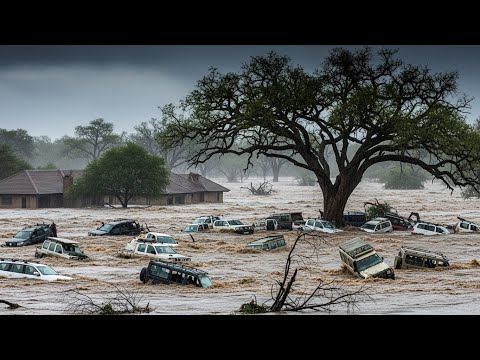 Chaos in South Africa Today! Giant Flooding Swept Away Homes in Kruger Limpopo