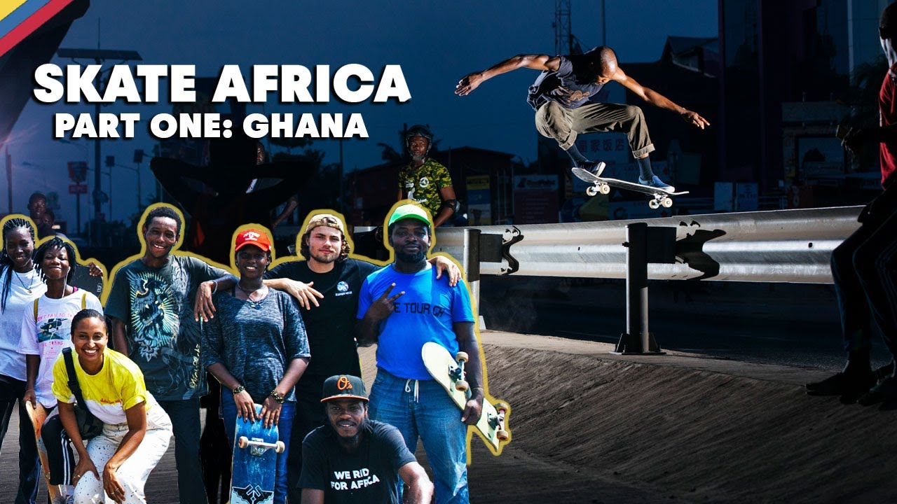 Redbull Skateboarding patinando en Ghana