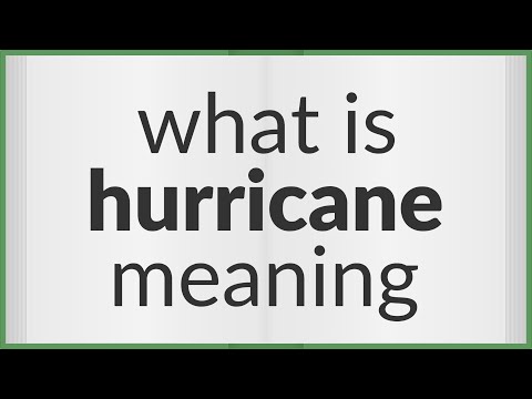 Hurricane | meaning of Hurricane