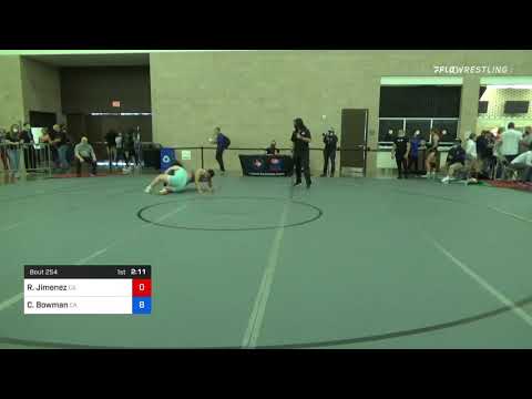 68 Kg Round Of 16 - Ramona Jimenez, Ca Vs Cheyenne Bowman, Ca