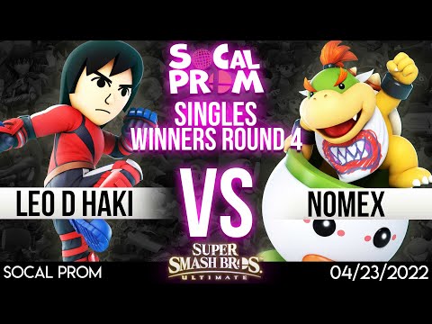 SoCal Prom Winners Round 4 - Leo D Haki (Mii Brawler) vs Nomex (Bowser Jr) - SSBU Tournament