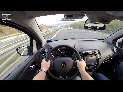 Renault Captur 1.5 dCi (2016) on German Autobahn - POV Top Speed Drive
