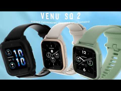 „Garmin“ | „Venu Sq 2“ | Sveikatos ir fizinio pasirengimo išmanusis GPS laikrodis