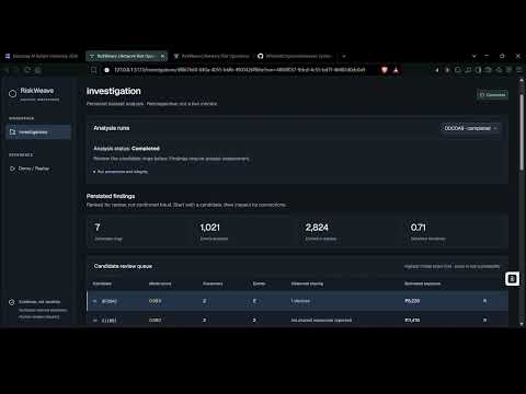 Watch the RiskWeave demo