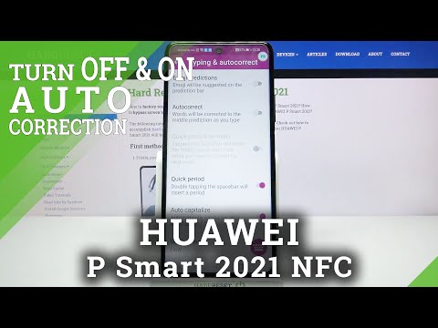 How to Turn On / Off Auto Correction on HUAWEI P Smart 2021 NFC – Text Correction Options