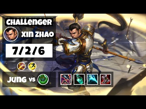 Xin Zhao s11 Jungle Challenger Replay (7/2/6) - EU