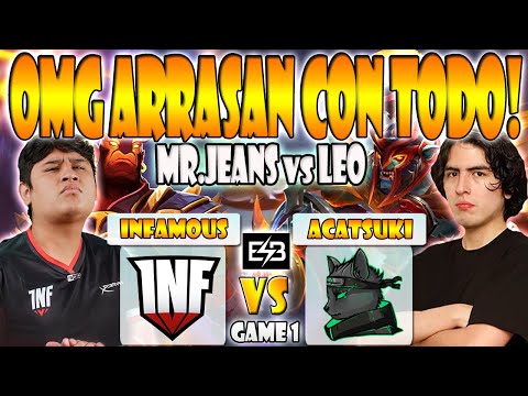 INFAMOUS VS ACATSUKI BO3[GAME 1]MNZ,LEOSTYLE VS MRJEANS,MINI-QUALIFIER SA THE INTERNATIONAL 2023-ESB