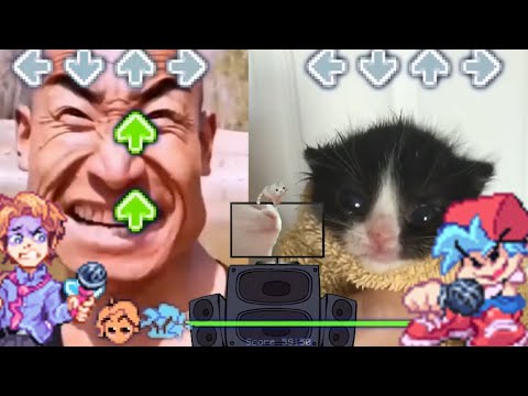 Roses but its Outraged man VS Towel Cat! (Friday Night Funkin' Custom Week Edit) Week 6 Senpai