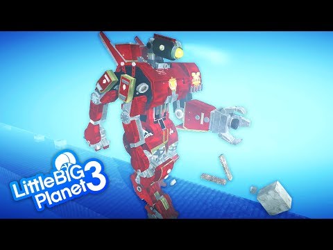 LittleBigPlanet 3 - Pacific Rim: Crimson Typhoon - Giant Robot - PS4 Pro Gameplay | EpicLBPTime