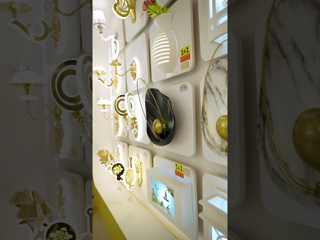 Modern Black Marble Wall Sconce with Golden Sphere