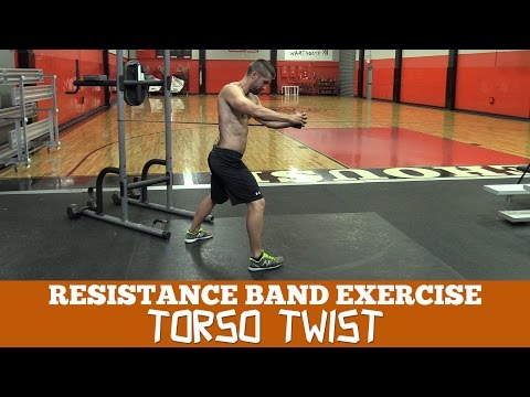 How to do Band Torso Twist (Trunk Rotation)