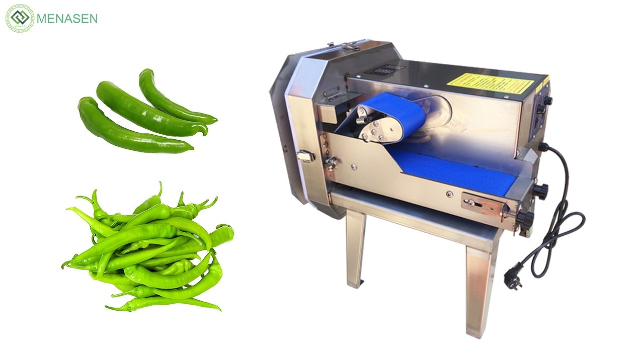 MNS-KC20 Green Chilli Red Pepper Cutting Machine| Onion Potato Carrot Slicer for Kitchen User