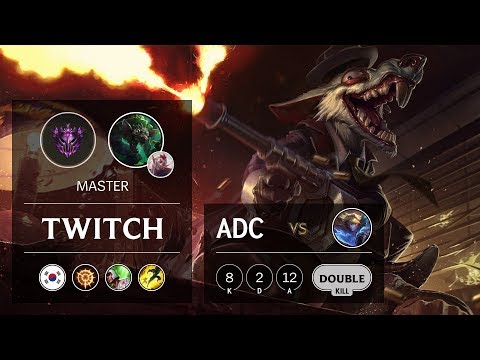 Twitch ADC vs Ezreal - KR Master Patch 9.12