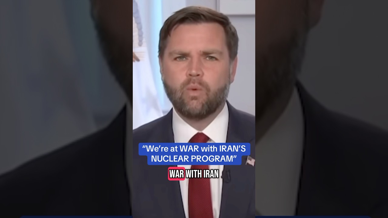 JD Vance says “We’re at WAR with IRAN’S NUCLEAR PROGRAM”