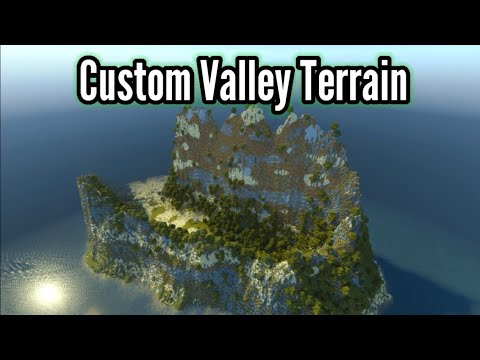 WhatFonzieLikes - Custom Valley Terrain | by @Keyyard | Minecraft PE/BE Map Showcase #1