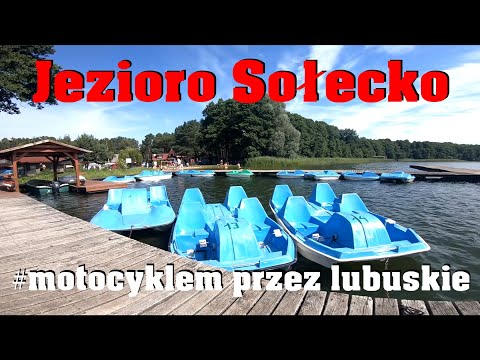 Jezioro Solecko w miejscowości Gościm trasa Skwierzyna-Drezdenko