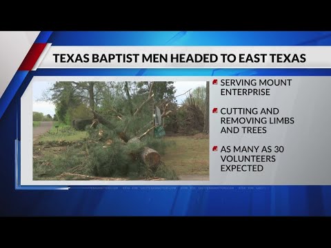 Volunteer chainsaw teams head to Mount Enterprise to help with tornado damage
