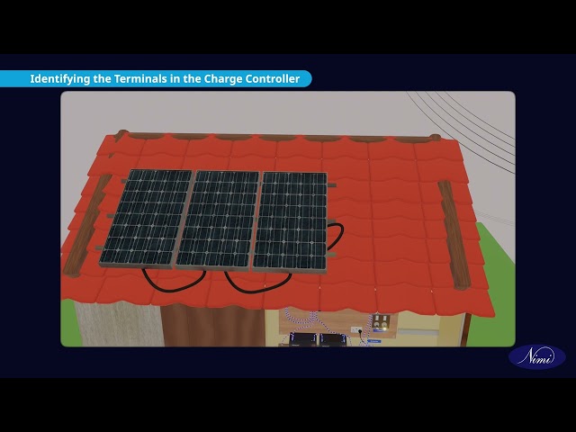 Wire a solar controller to a battery storage station Part 1