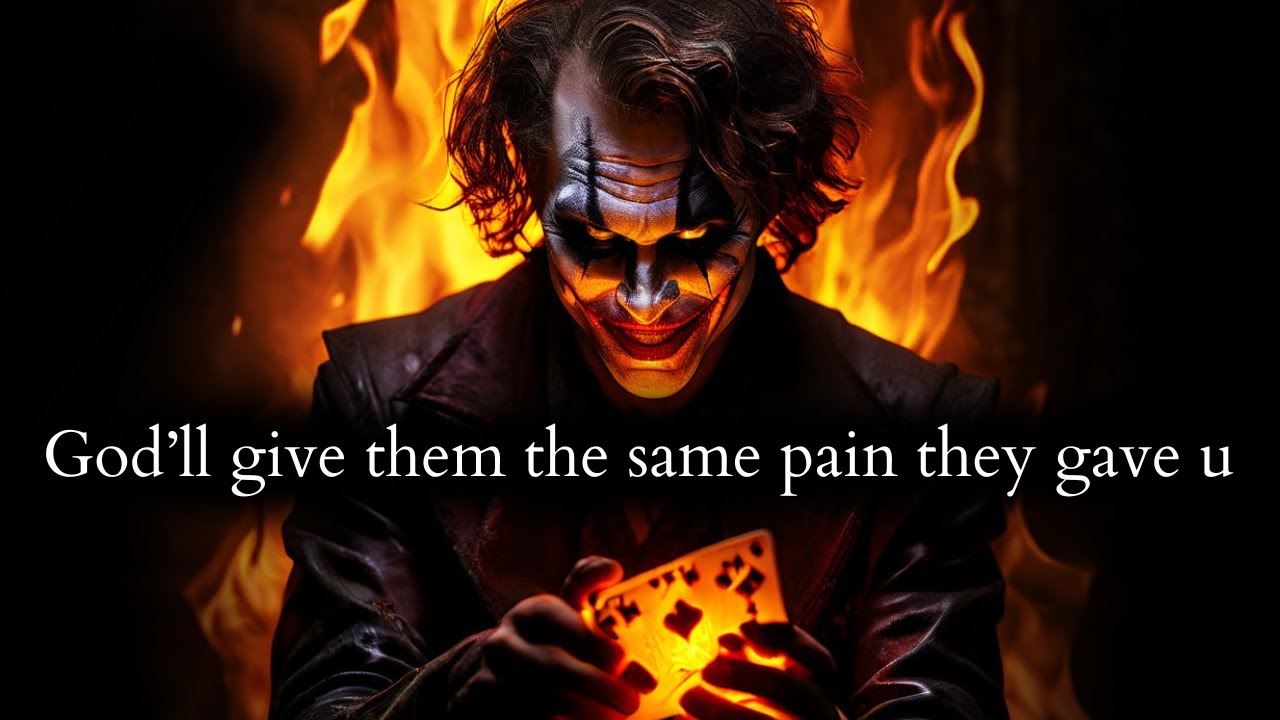 God will give them the same pain they gave you BUT in Tenfold - Joker Speech