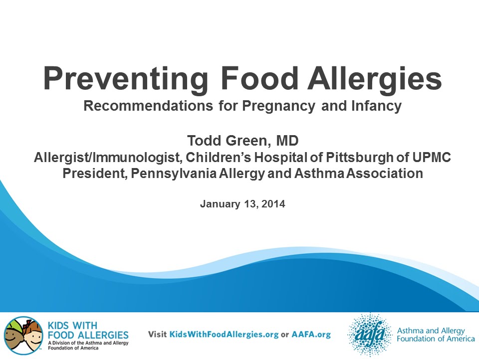Preventing Food Allergies: Recommendations for Pregnancy and Infancy