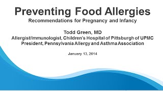Preventing Food Allergies: Recommendations for Pregnancy and Infancy