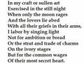 "In My Craft or Sullen Art" by Dylan Thomas (read ...
