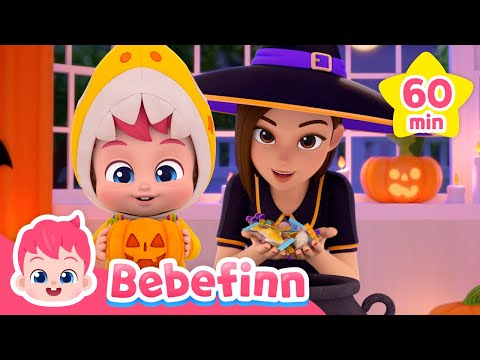 Happy Halloween! Trick or Treat with Bebefinn | Nursery Rhymes +Compilation | Songs for Kids