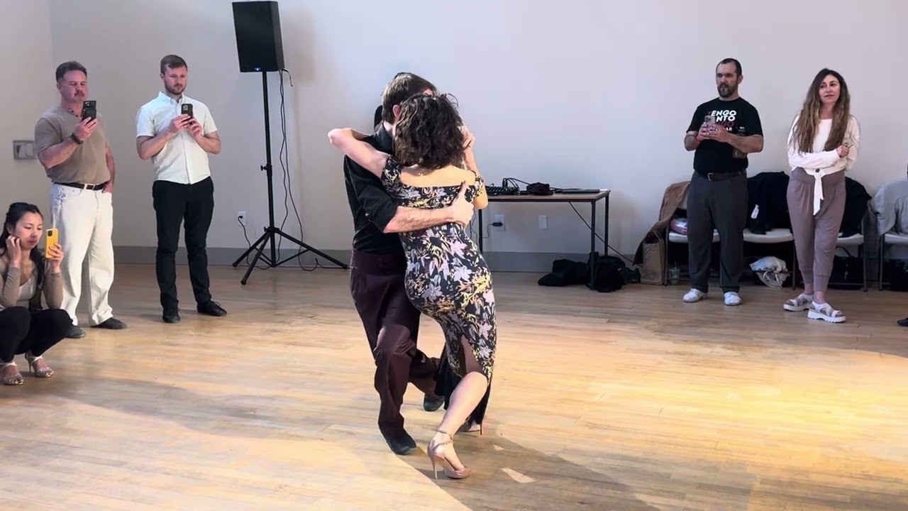 Video thumbnail for Gianpiero Galdi & Lorena Tarantino. Tango lesson.: Un Infierno. Washington DC. April 6, 2025