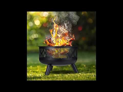 Relaxdays Feuerschale mit Funkenschutz - Feuerkorb - Vorteile, Präsentation, Vorstellun, Test, ...