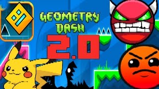 (LOQUENDO)Geometry Dash 2.0! Geometric dominator COMPLETADO 100% 2.0