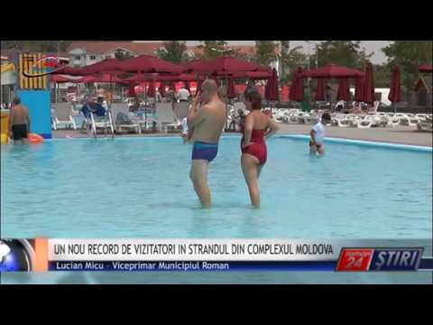 UN NOU RECORD DE VIZITATORI IN STRANDUL DIN COMPLEXUL MOLDOVA