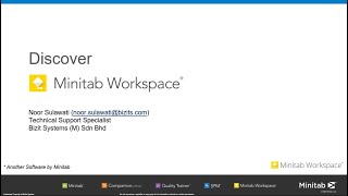 Discover Minitab Workspace Webinar