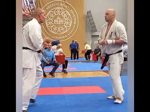 A real fight between two veterans Shiro Horváth János vs  Aka Szilvássy Gábor