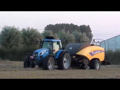 Loonw. Verdonck - Watou - Landini Legend 160 & Landini Legend stro aan het persen.