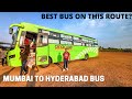 Mumbai To Hyderabad 700Kms Bus Journey In AC Sleeper Bus Orange Tours And Travels AC Sleeper